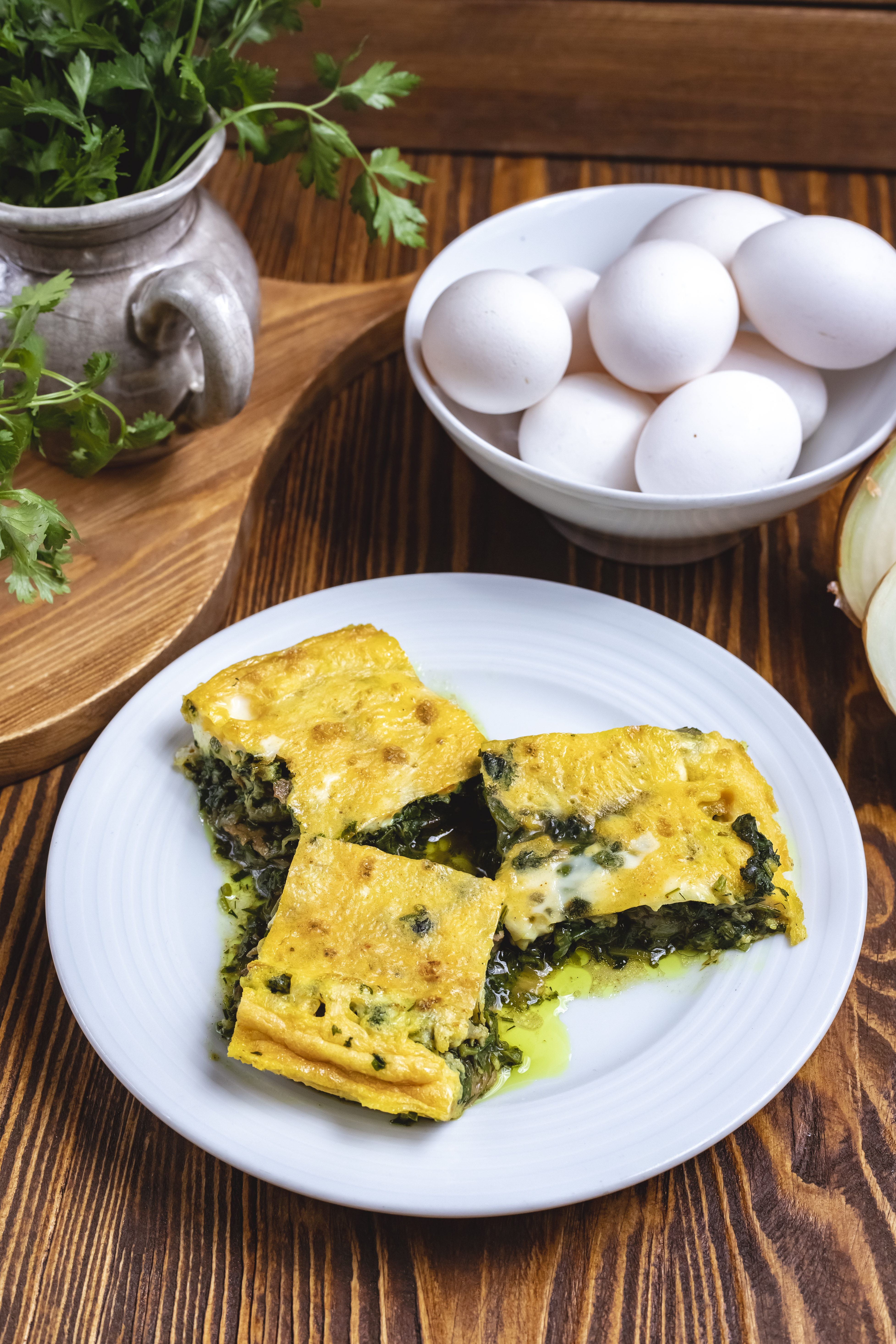 Omelete de Espinafre